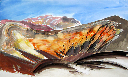 Ubehebe Crater by Janet Morgan