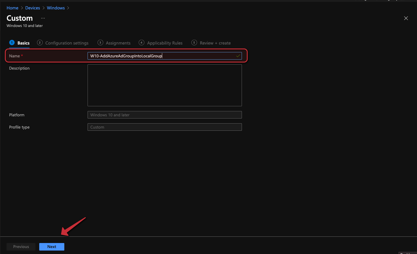 Azure AD group added to a local group