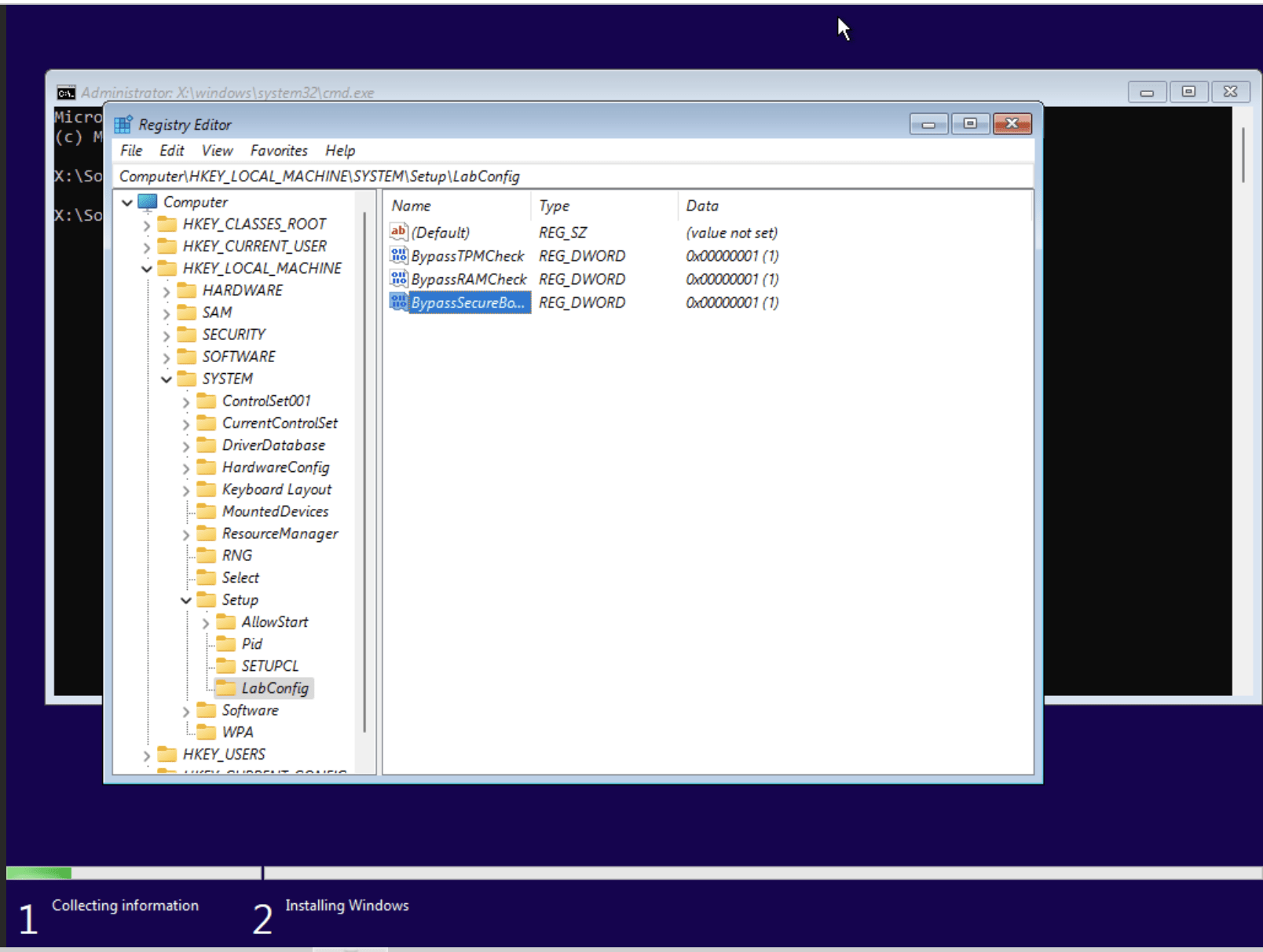 Install Windows 11 without TPM