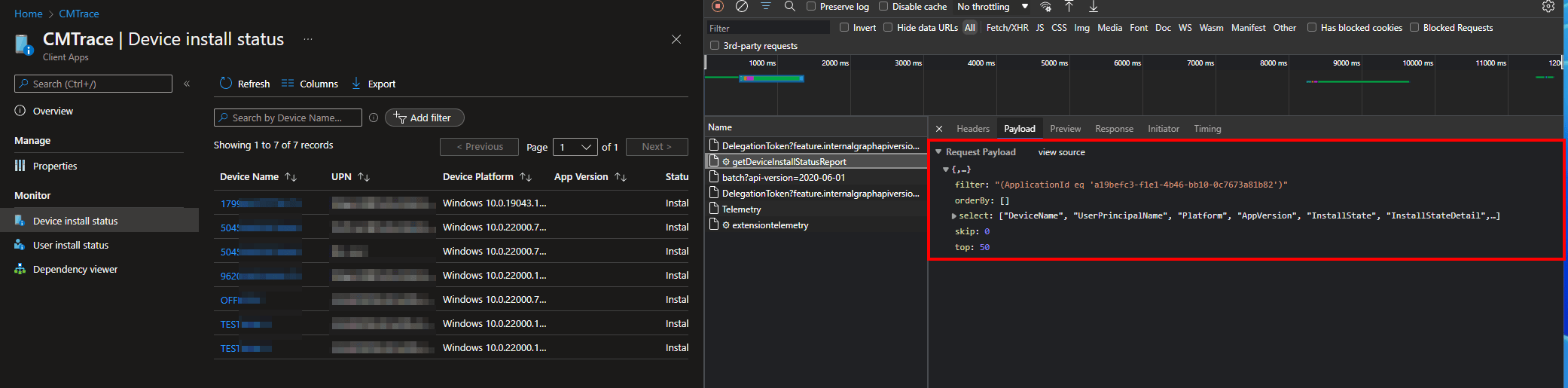Azure portal anomaly detector setup for Intune monitoring