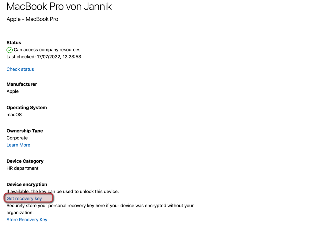 Activate Mac FileVault using Intune