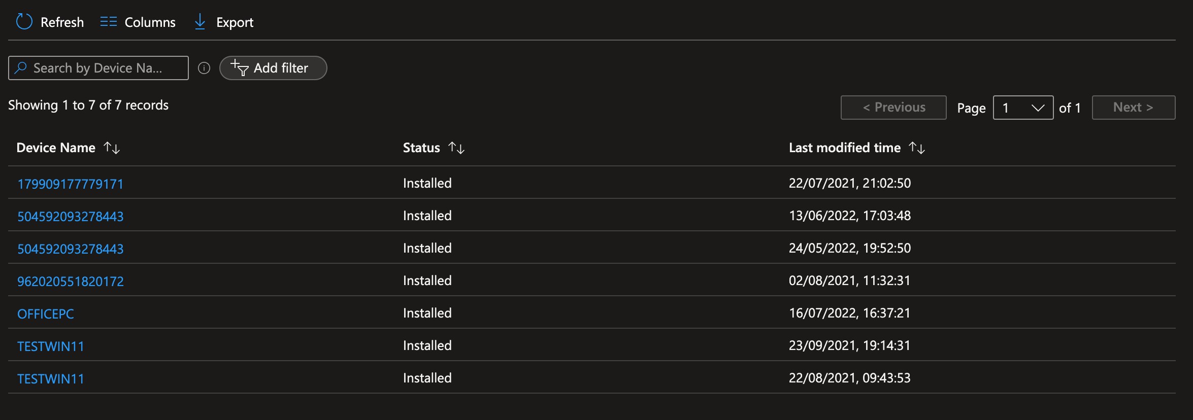 Azure portal anomaly detector setup screen