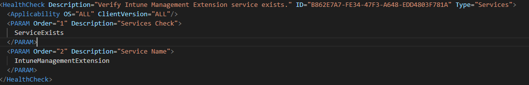 Intune Management Extension service existence check