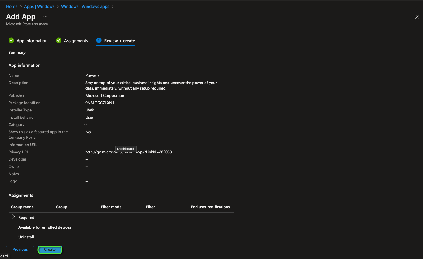 Deploy Windows Store Apps via Intune