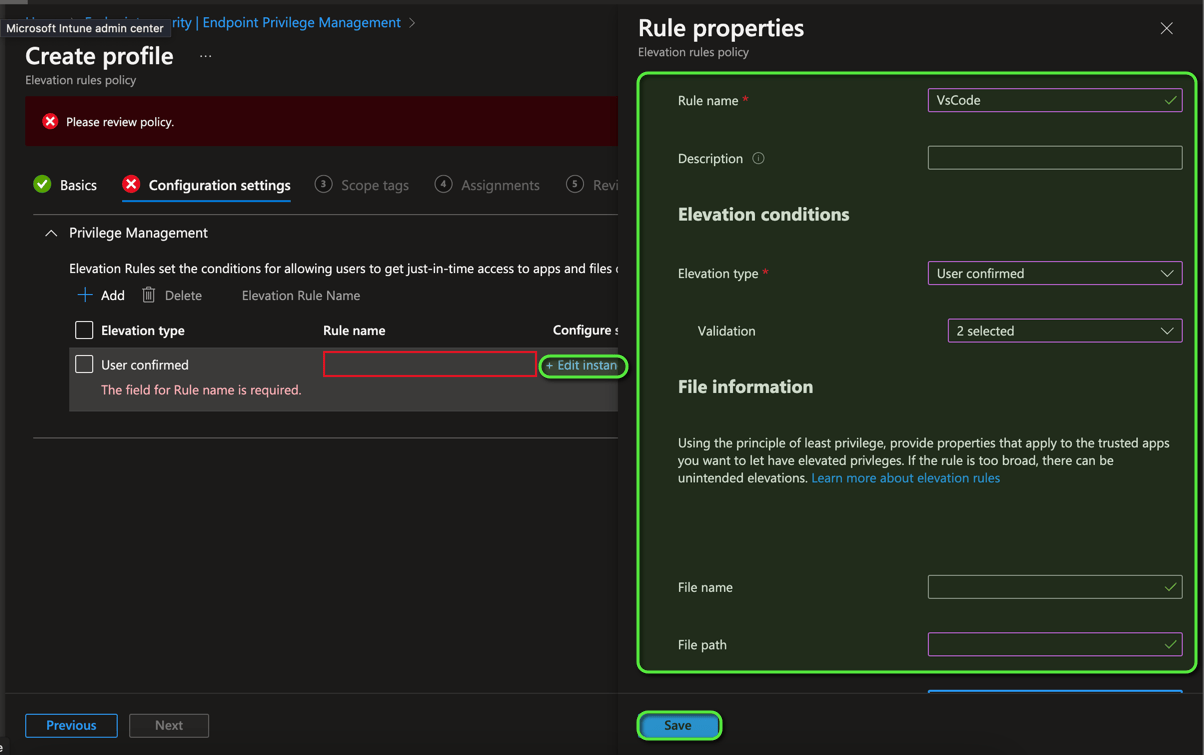 Intune Endpoint Privilege Management: Setup Guide
