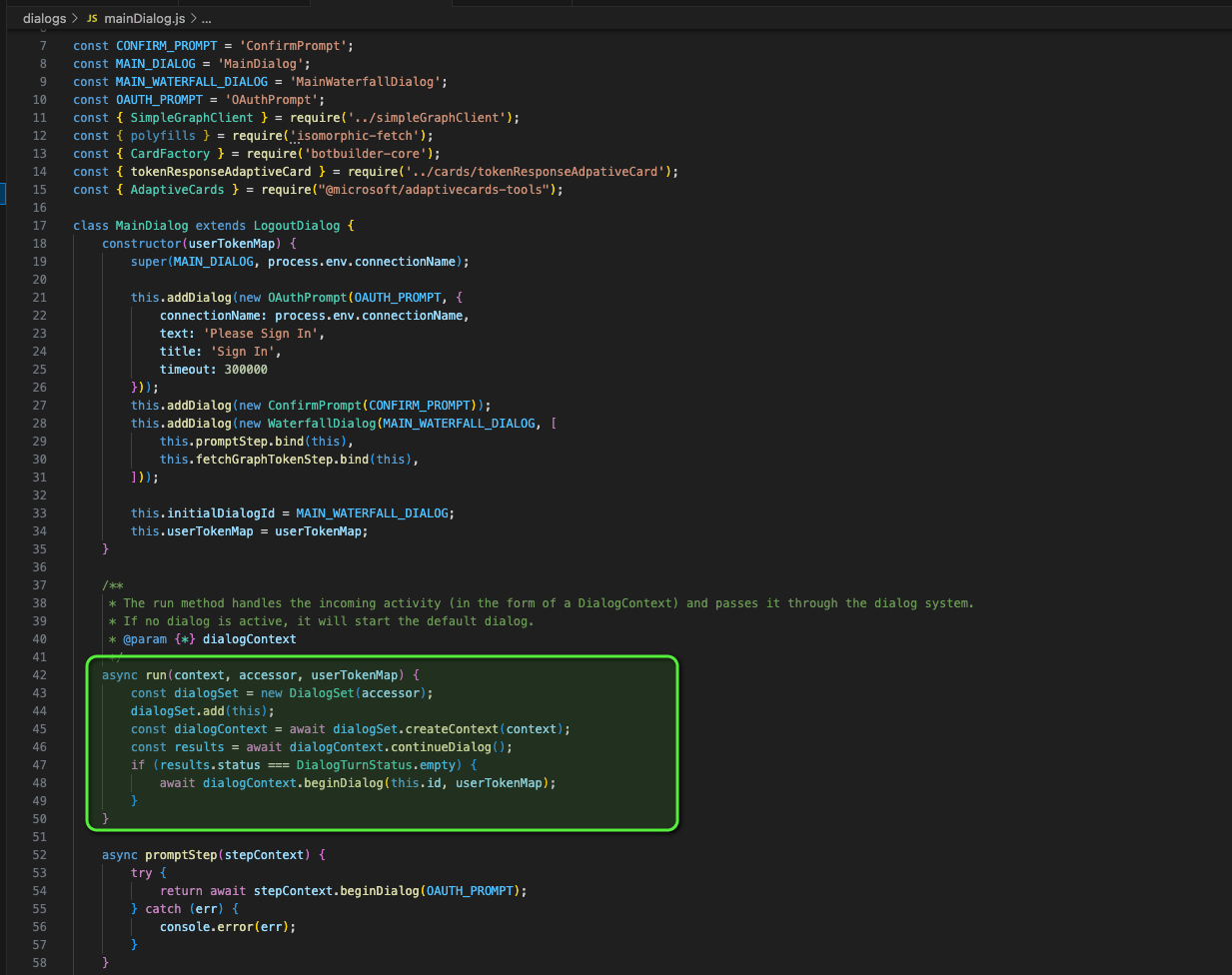How to create a custom SSO Teams bot