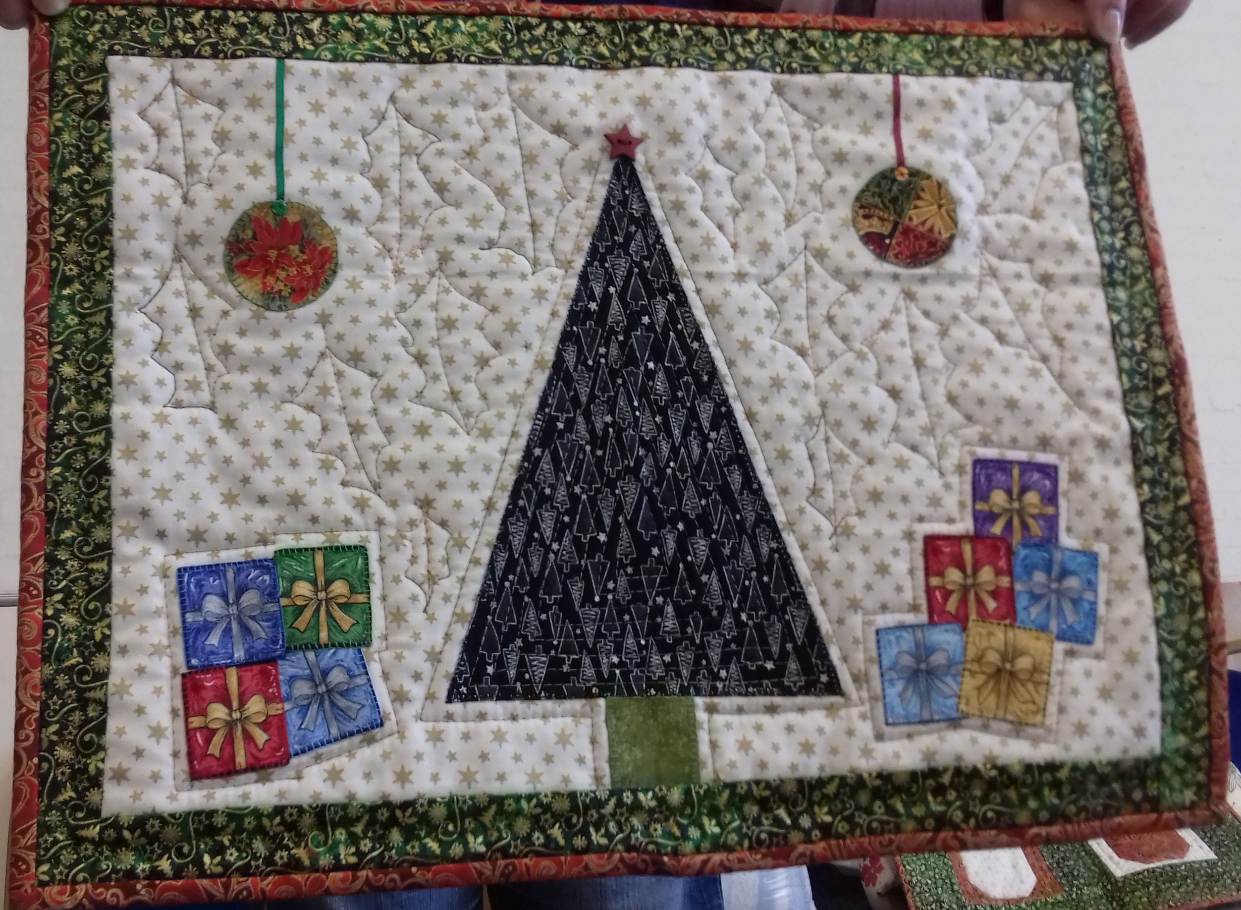 Margaret's Christmas mat