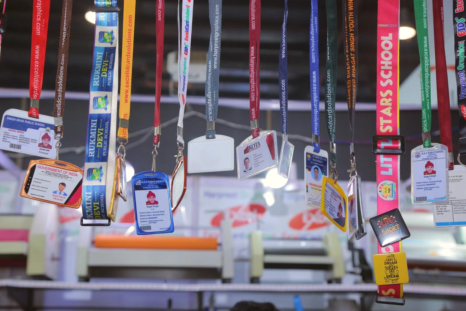 It's show so many id cards in the Media Expo Delhi 2024