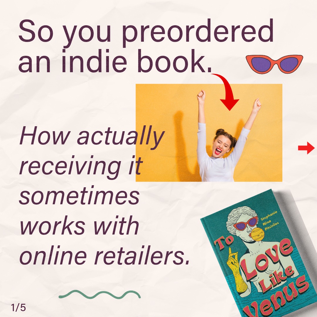 So you preordered an indie book