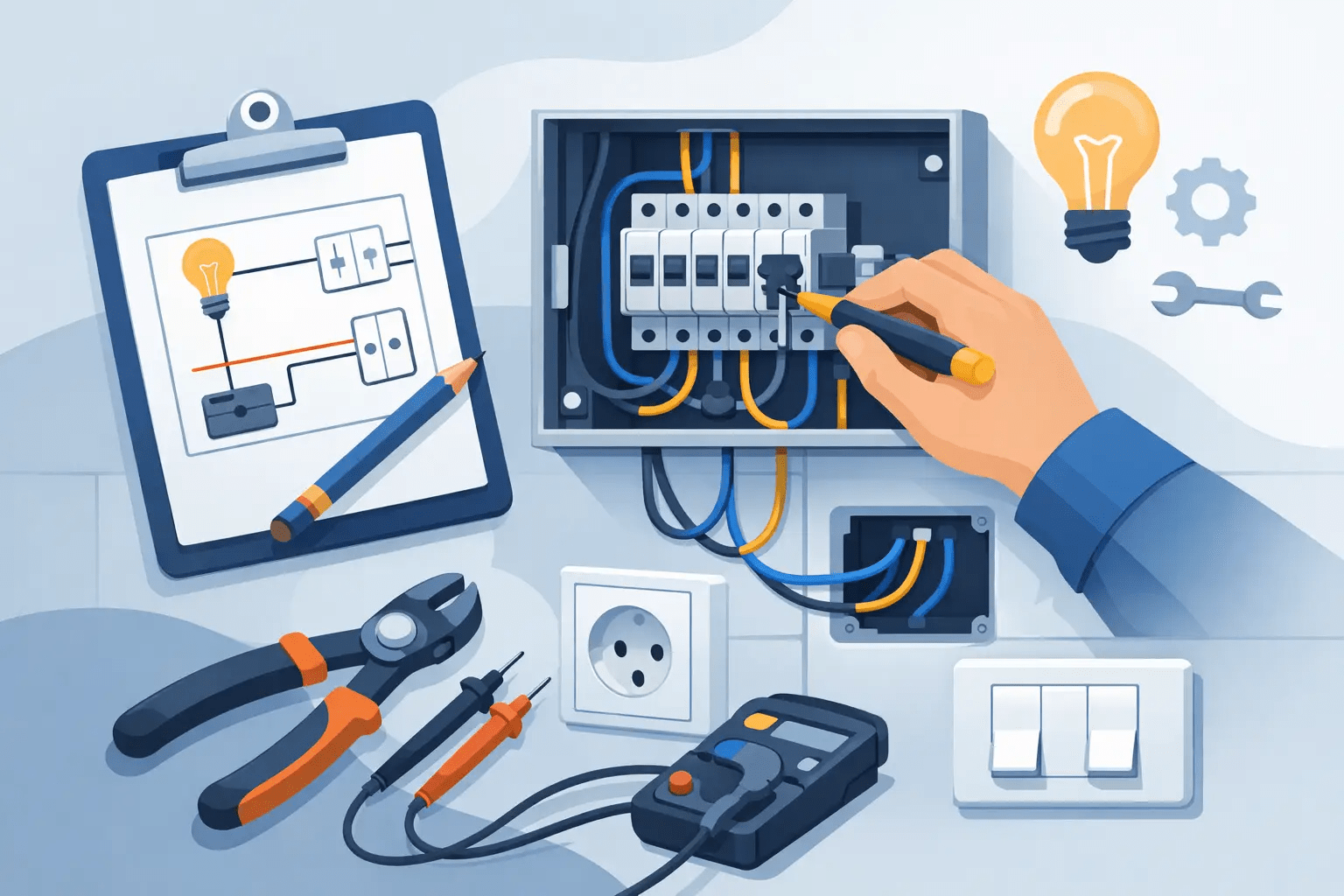 Example Practical Exam Wiring Task Explained