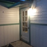 Got an awning up over the west door.
