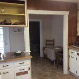 The kitchen view
