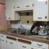 Bead board looked good, so I went with it and a backsplash (2/19)