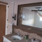 Pulled off the bottom mirror trim and put in beadboard
