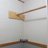 Worked on the year old closet renovation: drywall, paint, beadboard, trim...