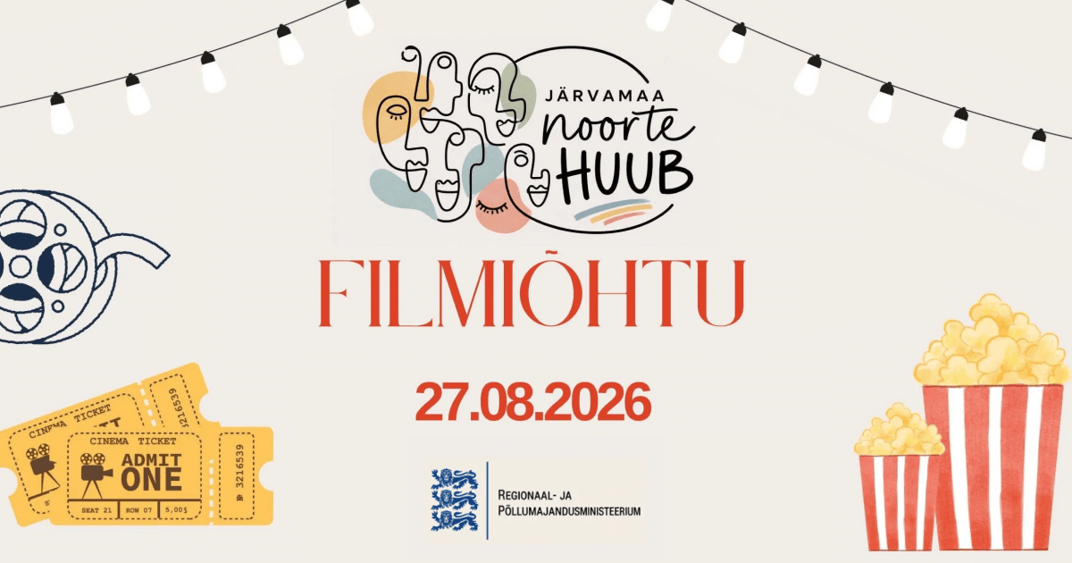 Järvamaa noorte HUUBI filmiõhtu plakat