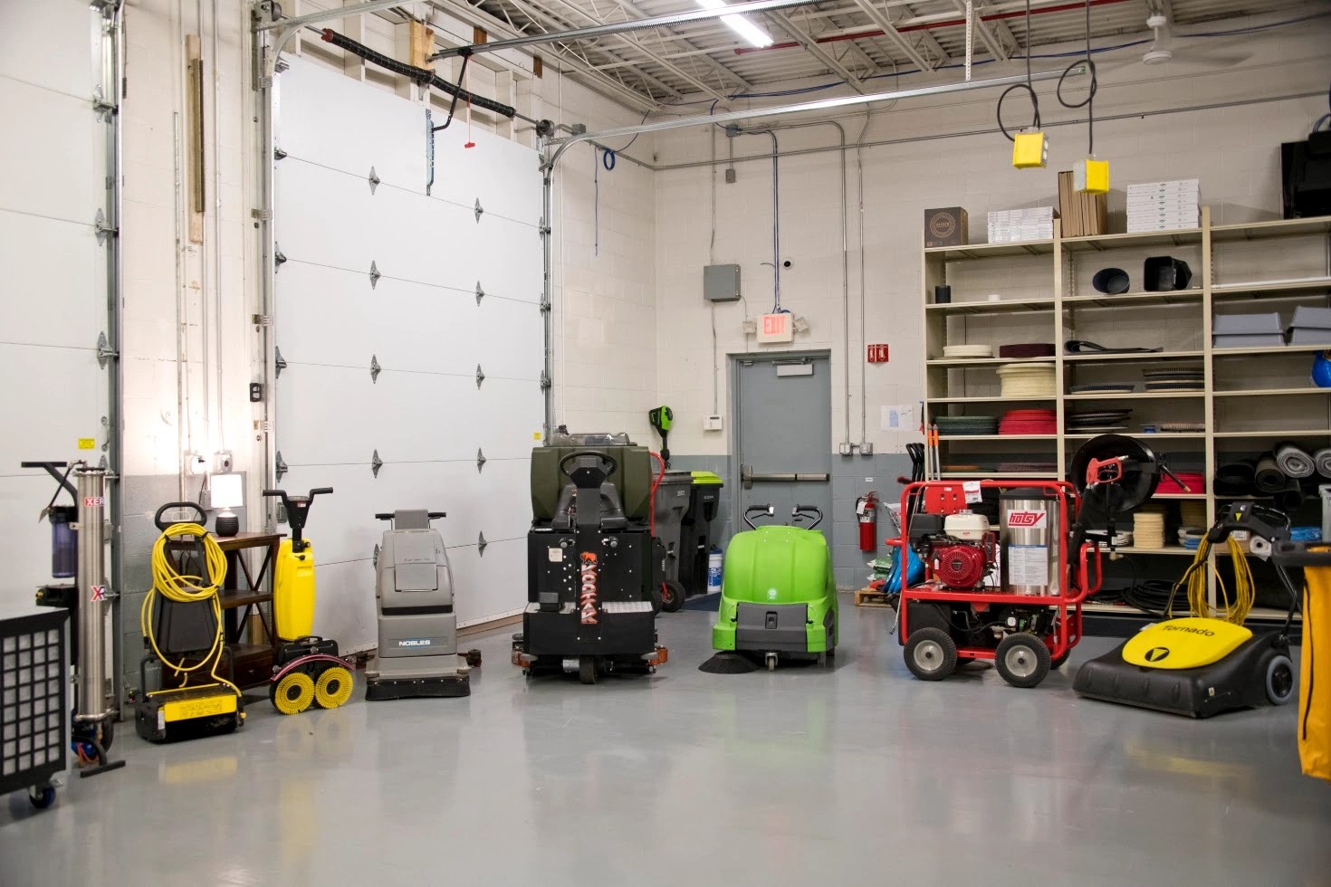 Commercial cleaning equipment at Jase Commercial Cleaning in Midland, MI