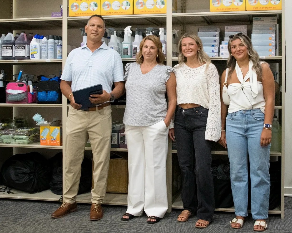 Adam Morris and family, owners of Jase Commercial Cleaning in Midland, MI