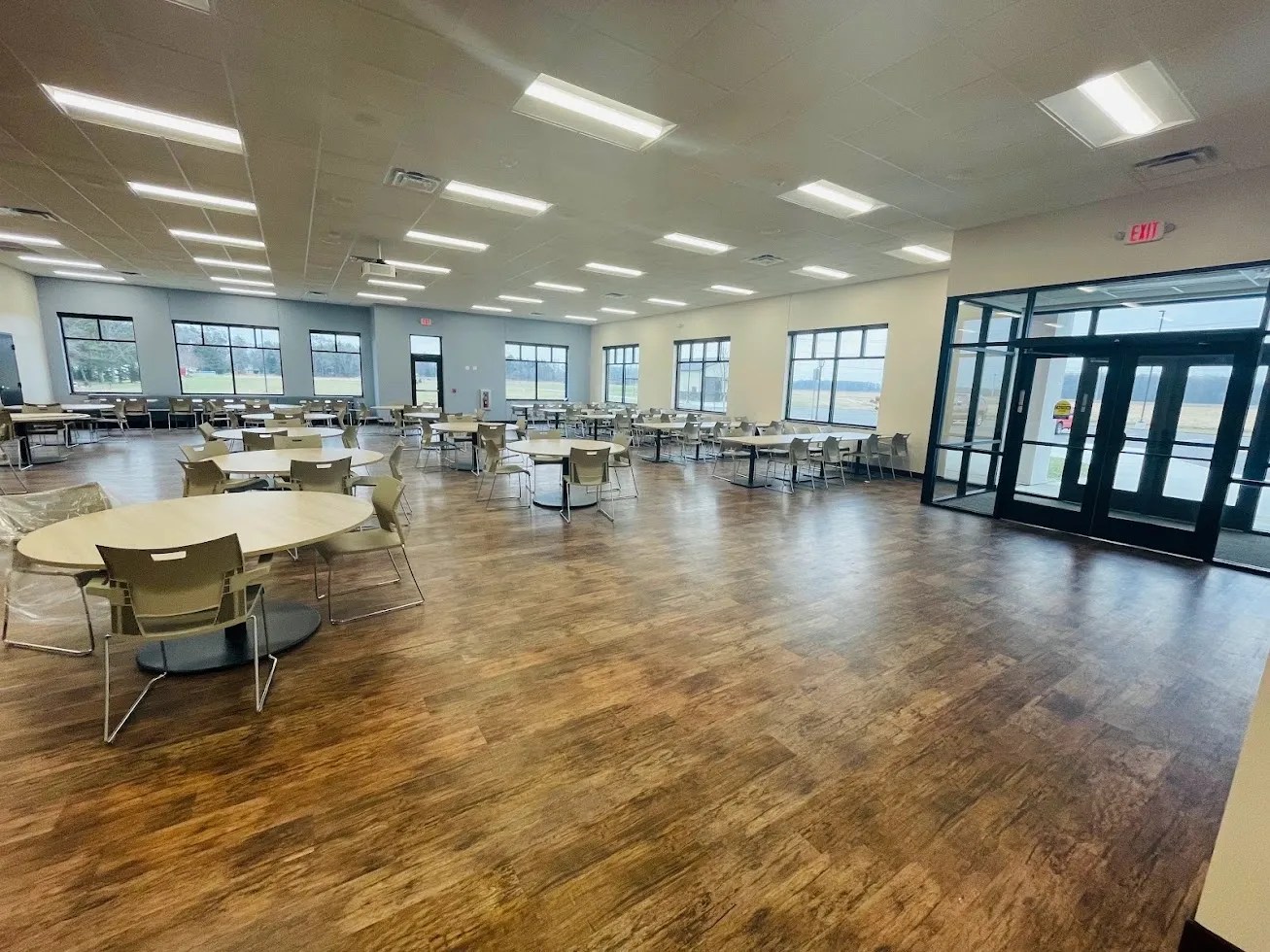 Cleaned high-traffic commercial facility floor and dining room in Mid-Michigan