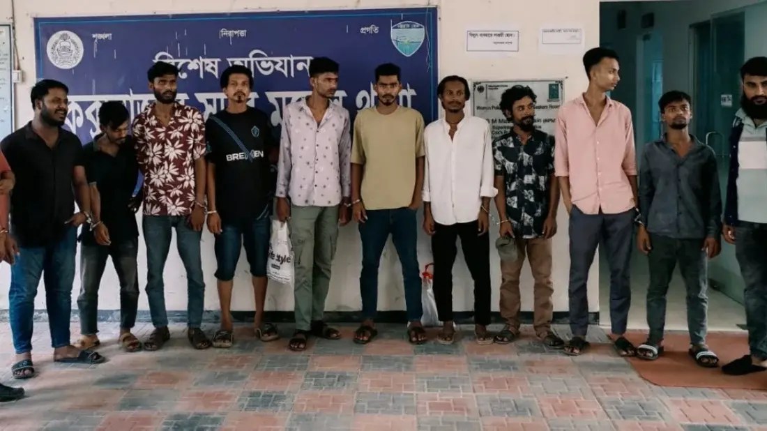 কক্সবাজারে সাঁড়াশি অভিযানে গ্রেপ্তার-২২