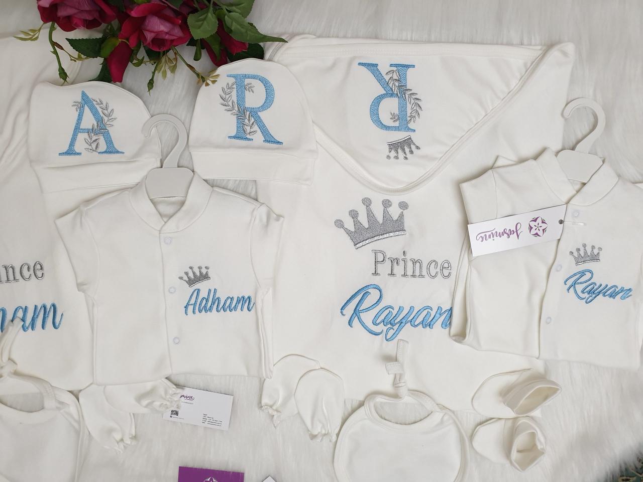 طقمين قطن ٦ قطع : توأم اولاد ريان Rayan & أدهم Adham - Image 2