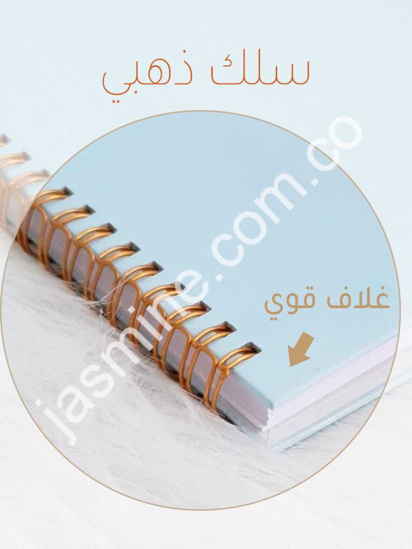 نوت بوك مطبوع باسم طفلك بغلاف هاردكفر وسلك ذهبي مزدوج بتصميم maria - Image 2