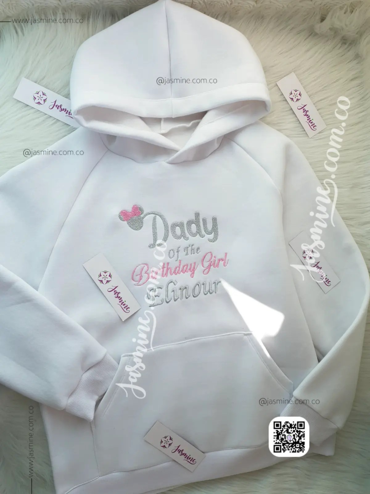 هودي شتوي رجالي ميلتون قطن تطريز للاب بعيد ميلاد الابنة الغالية DADY OF BIRTHDAY - Image 4