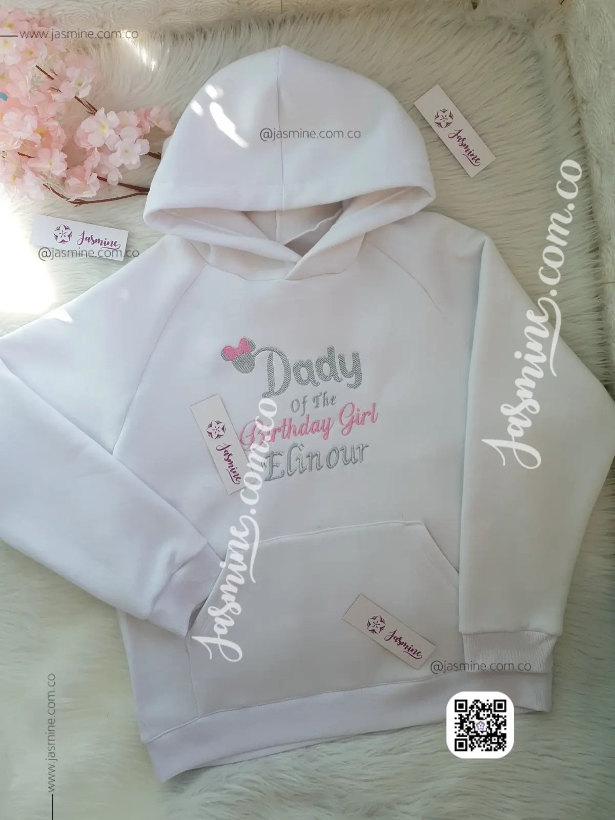 هودي شتوي رجالي ميلتون قطن تطريز للاب بعيد ميلاد الابنة الغالية DADY OF BIRTHDAY - Image 2