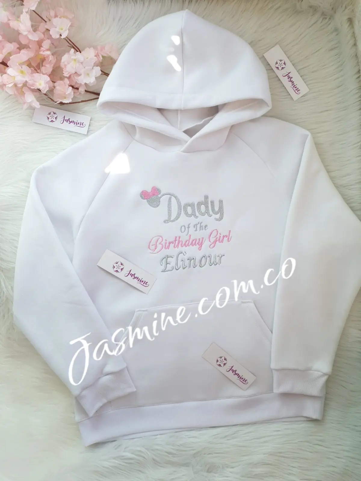 هودي شتوي رجالي ميلتون قطن تطريز للاب بعيد ميلاد الابنة الغالية DADY OF BIRTHDAY - Image 5