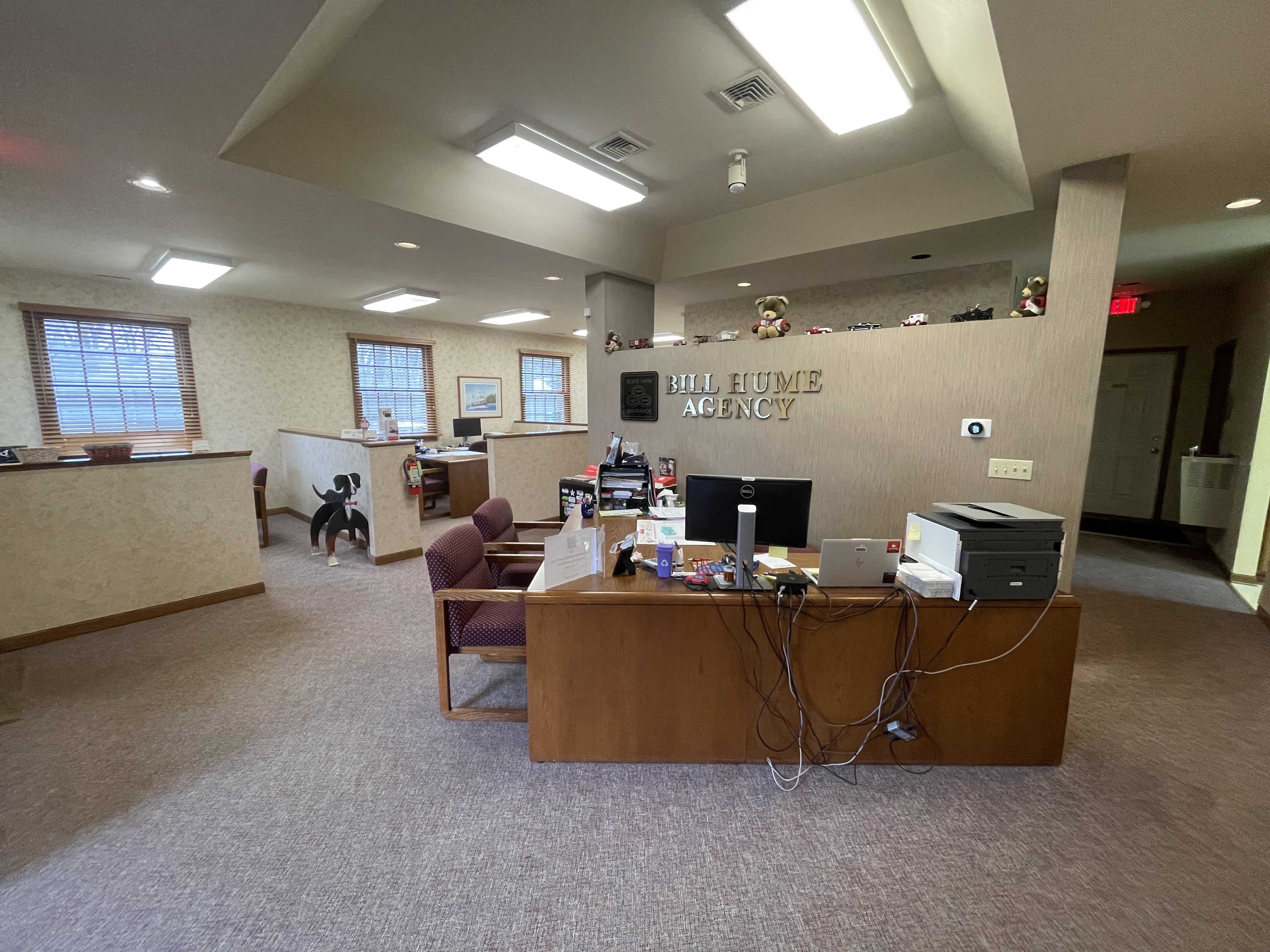 Interior at 4156 Old Grand Ave, Gurnee IL - office suite with reception, private offices, kitchen and restrooms photo