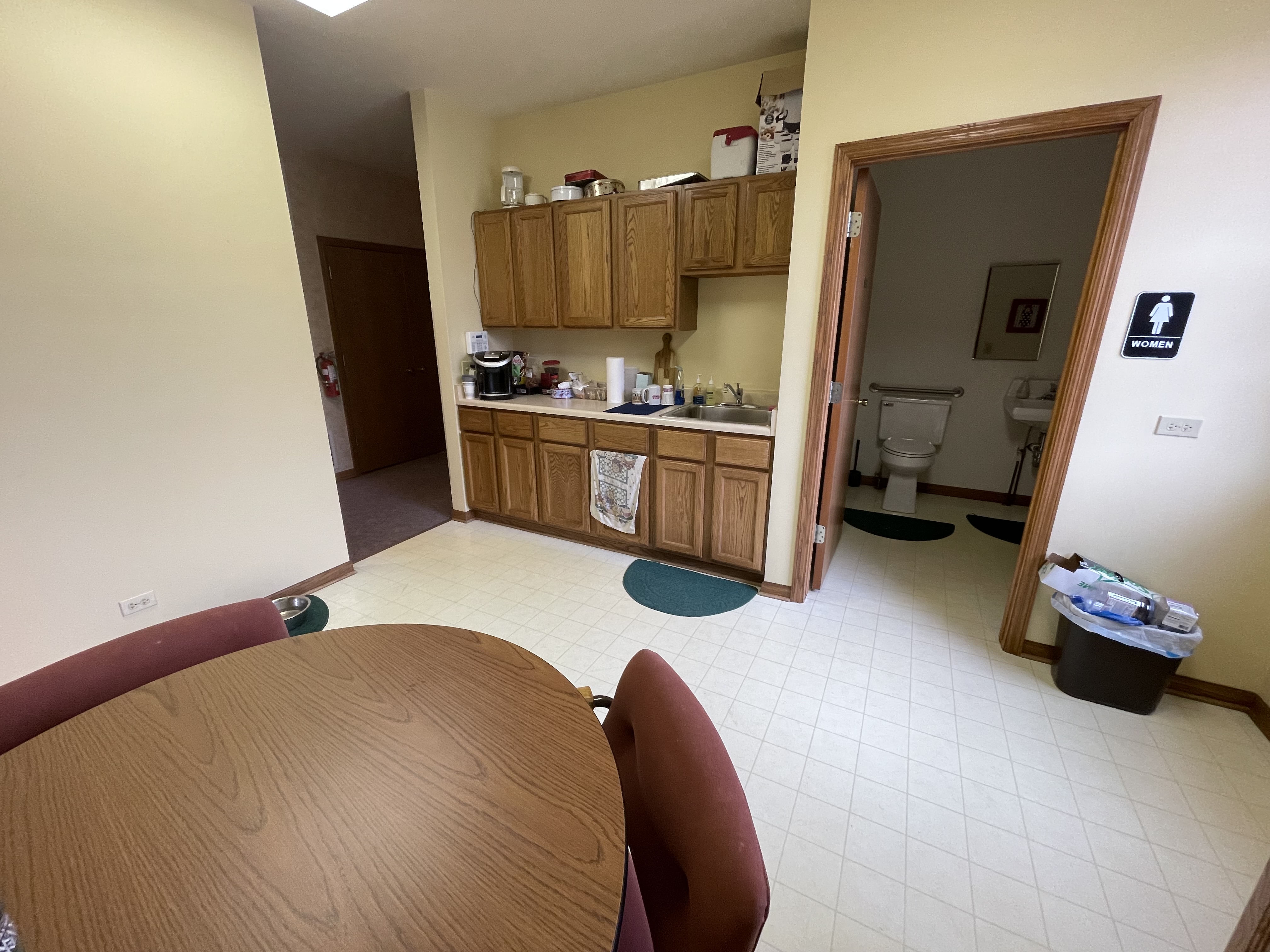 Interior at 4156 Old Grand Ave, Gurnee IL - office suite with reception, private offices, kitchen and restrooms photo