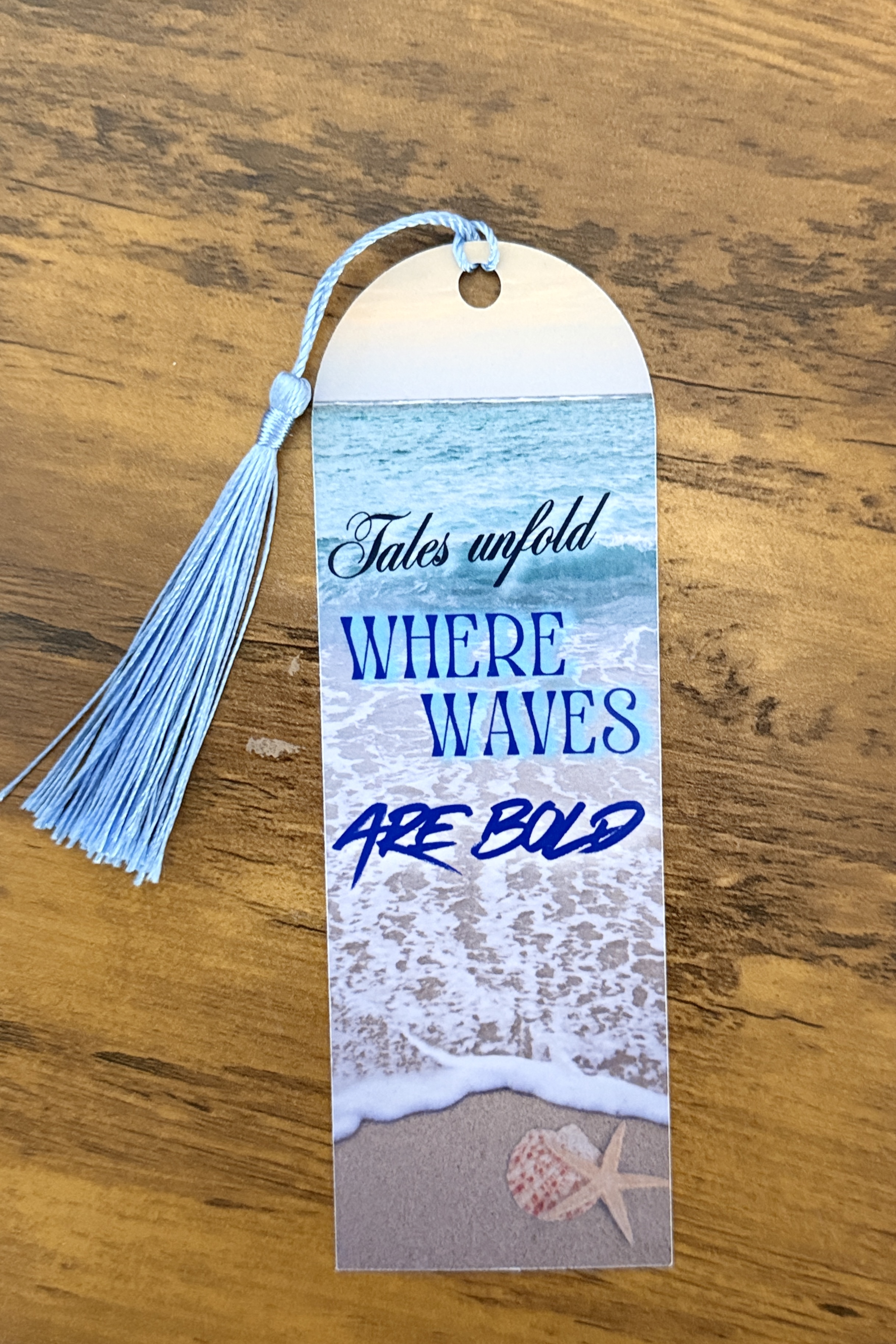 Bookmark - Tales Unfold Where Waves Are Bold