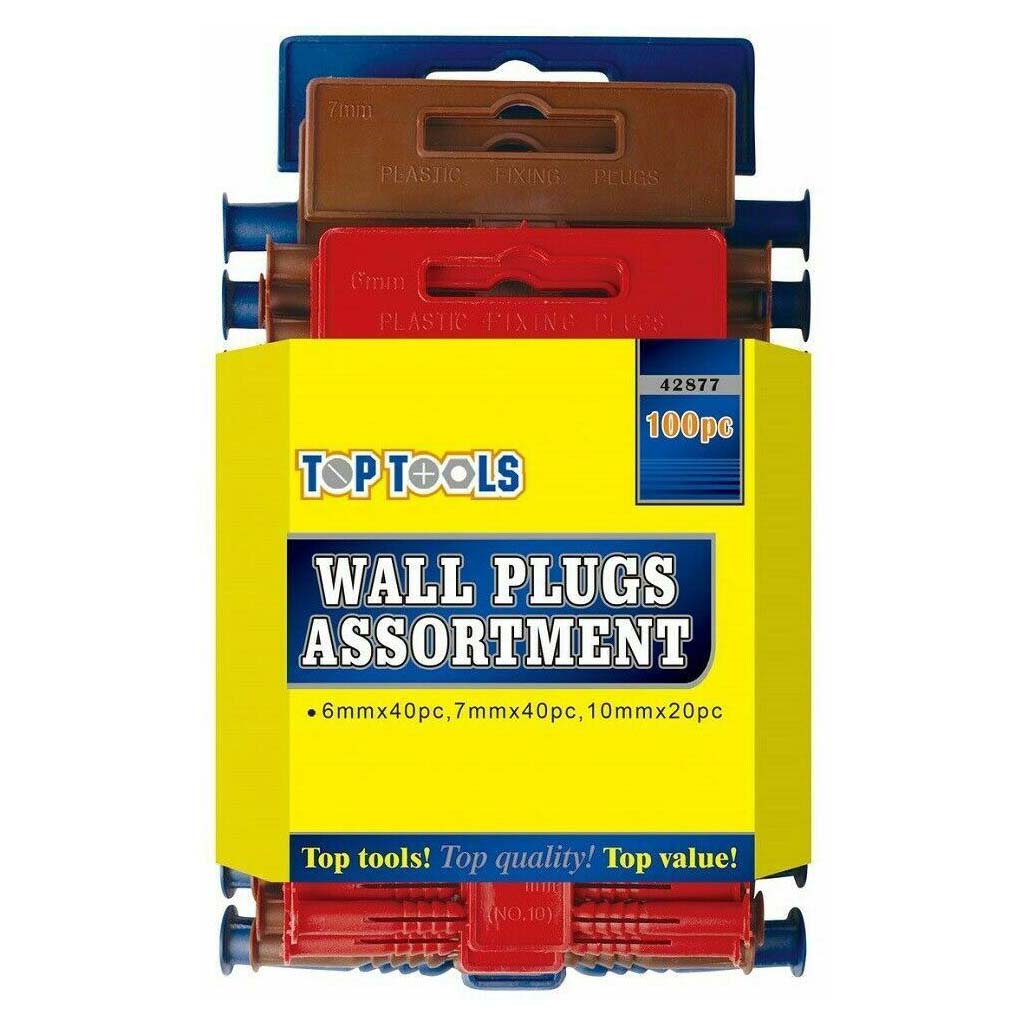 Top Tools Wall Plug Assortment 100pc | Jasper Build - DIY, Hire ...