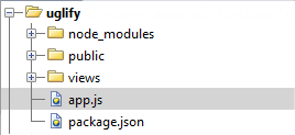 NodeJS default folder structure