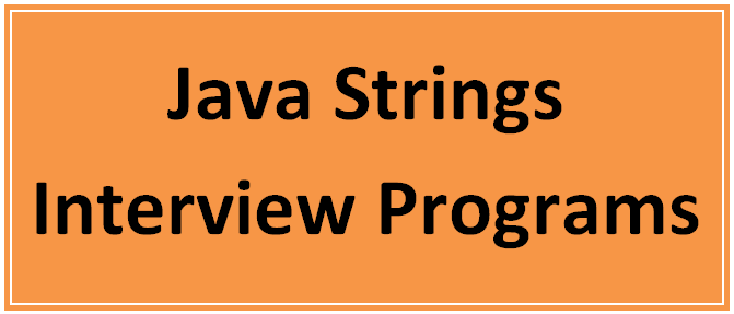110+ Java Interview Programs With Solutions