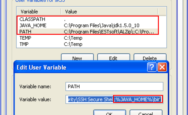 Java path target. Java path target