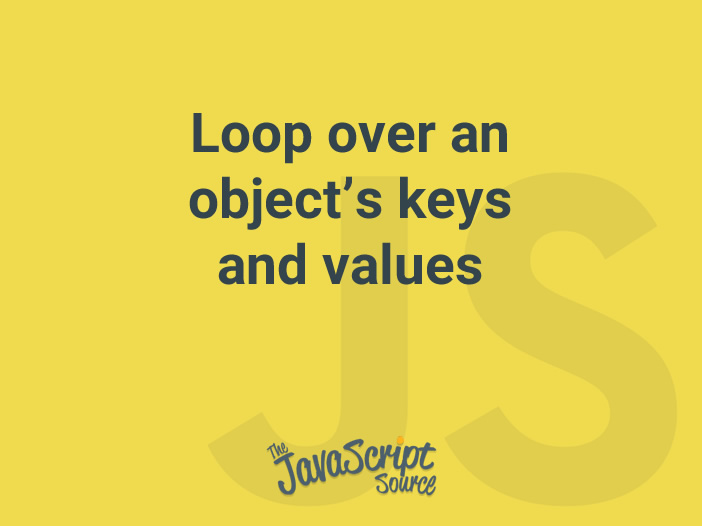 How To Loop Through Objects Keys And Values In Javascript - Artistic Geometric Design - 4K
