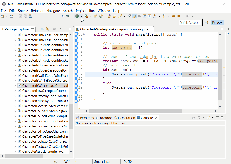 Java Character Istitlecase Int Codepoint Example Output Java Tutorial Hq - Premium Dark Design Gallery - Full HD