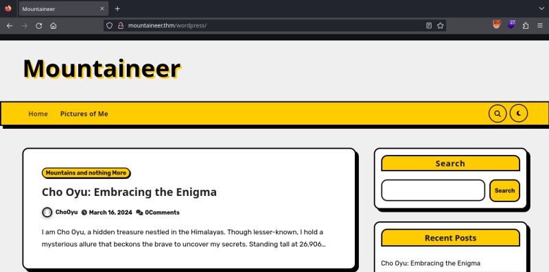 Tryhackme Mountaineer - Light Design Collection - High Resolution Quality