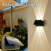 Outdoor Solar Wall Light IP65 Waterproof LED Solar Light Spotlight Warm Light for Backyard Yard Garage Garden Fench Decor Light