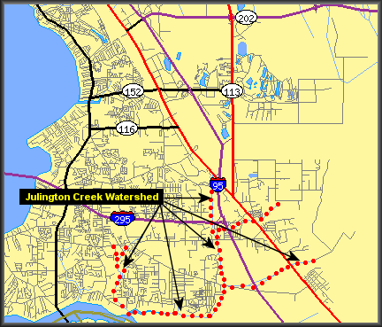 Julington Creek Watershed Pomacea Paludosa Mapjc1 