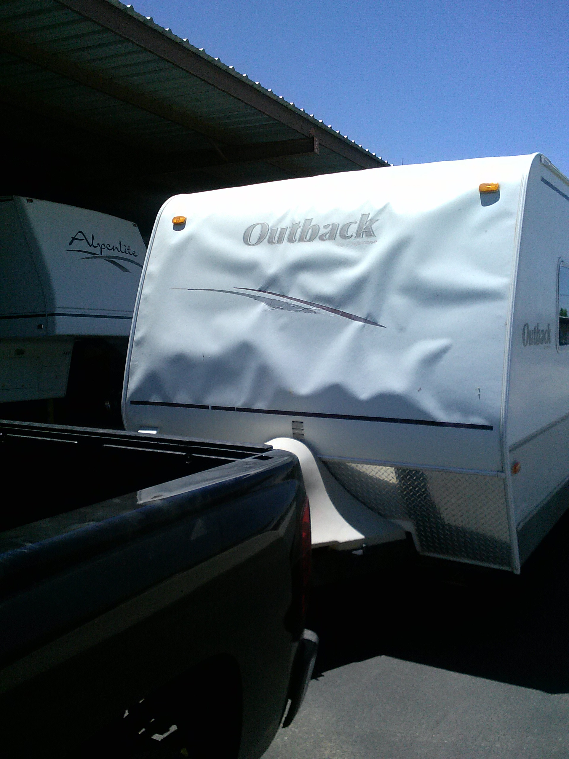 Example of Fiberglass Camper Delamination