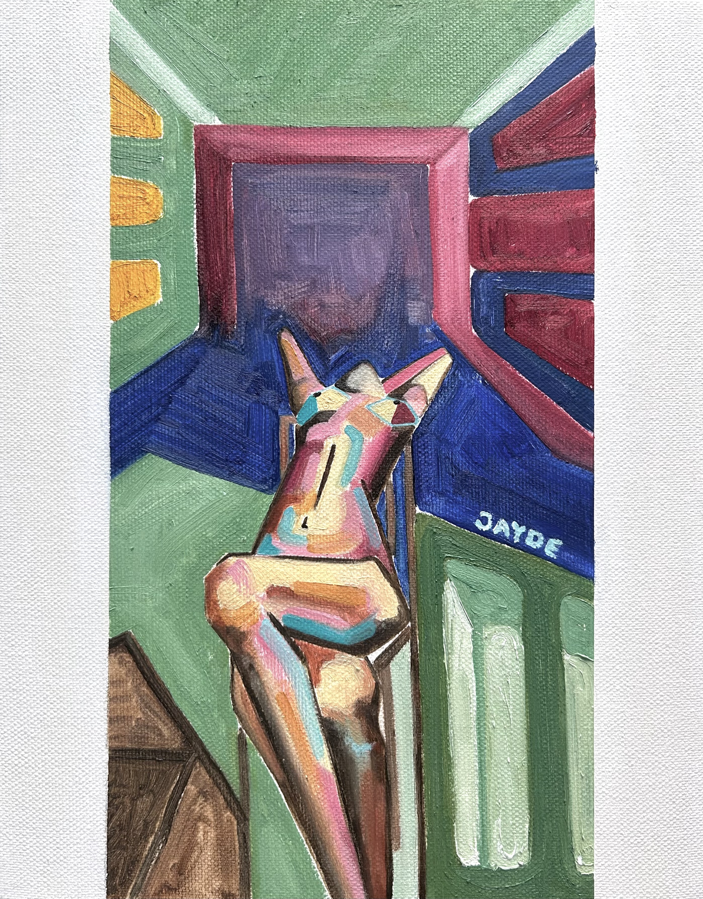 Freedom of Expression, oil on canvas, 41 x 32 cm, Jayde Kim, 2025