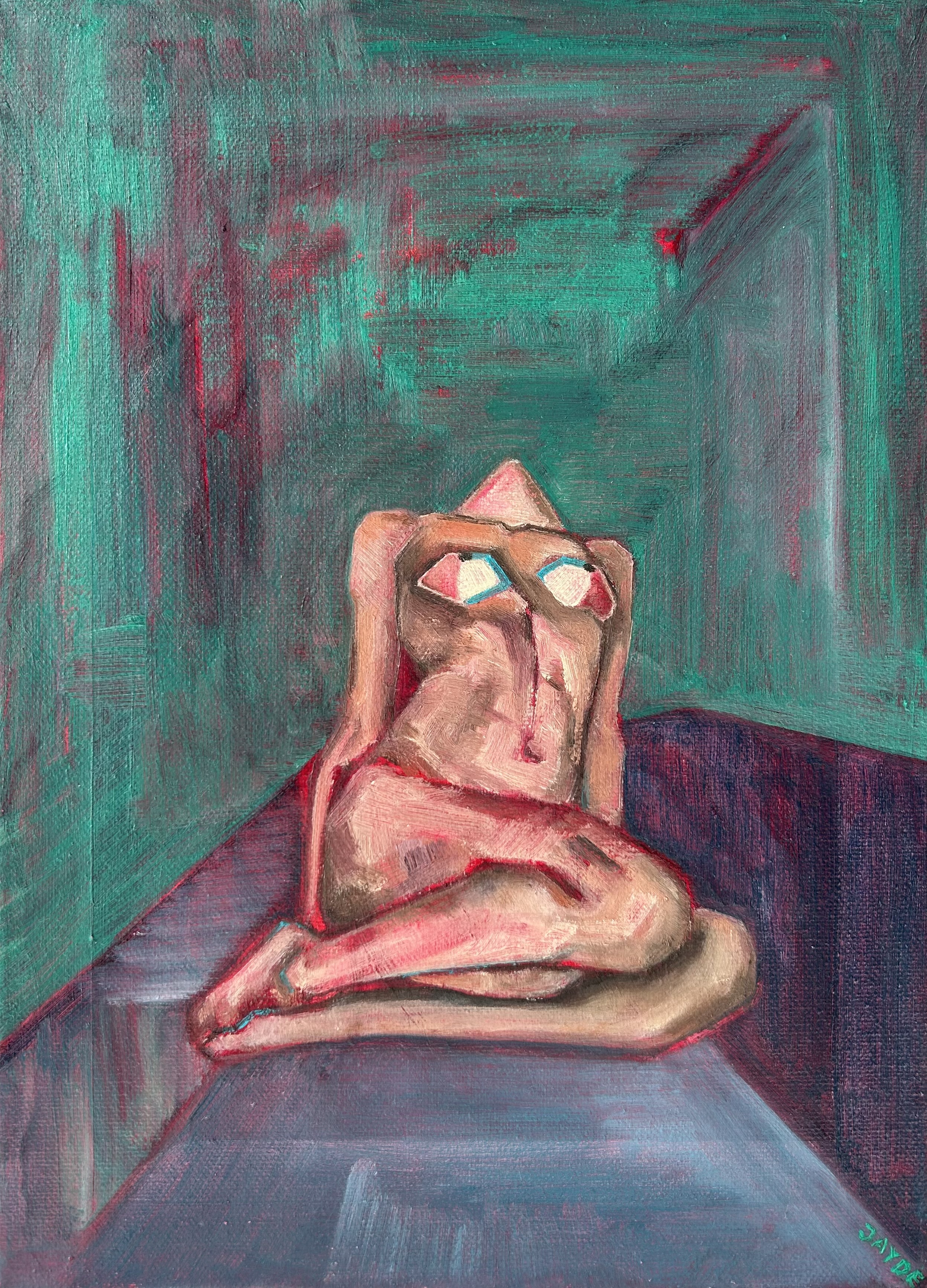 Untitled, oil on canvas, 33 x 24 cm, Jayde Kim
