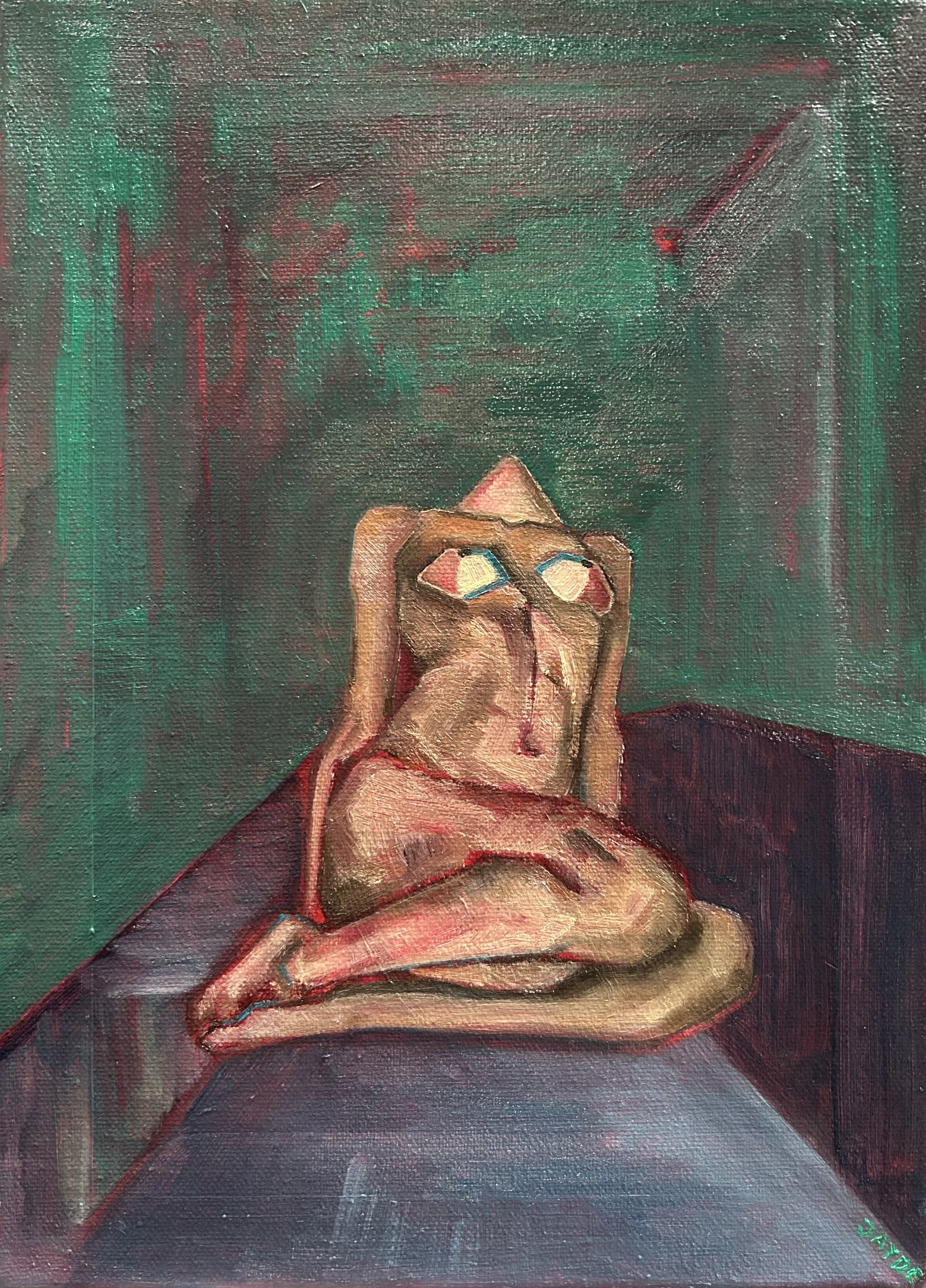 Untitled, oil on canvas, 33 x 24 cm, Jayde Kim