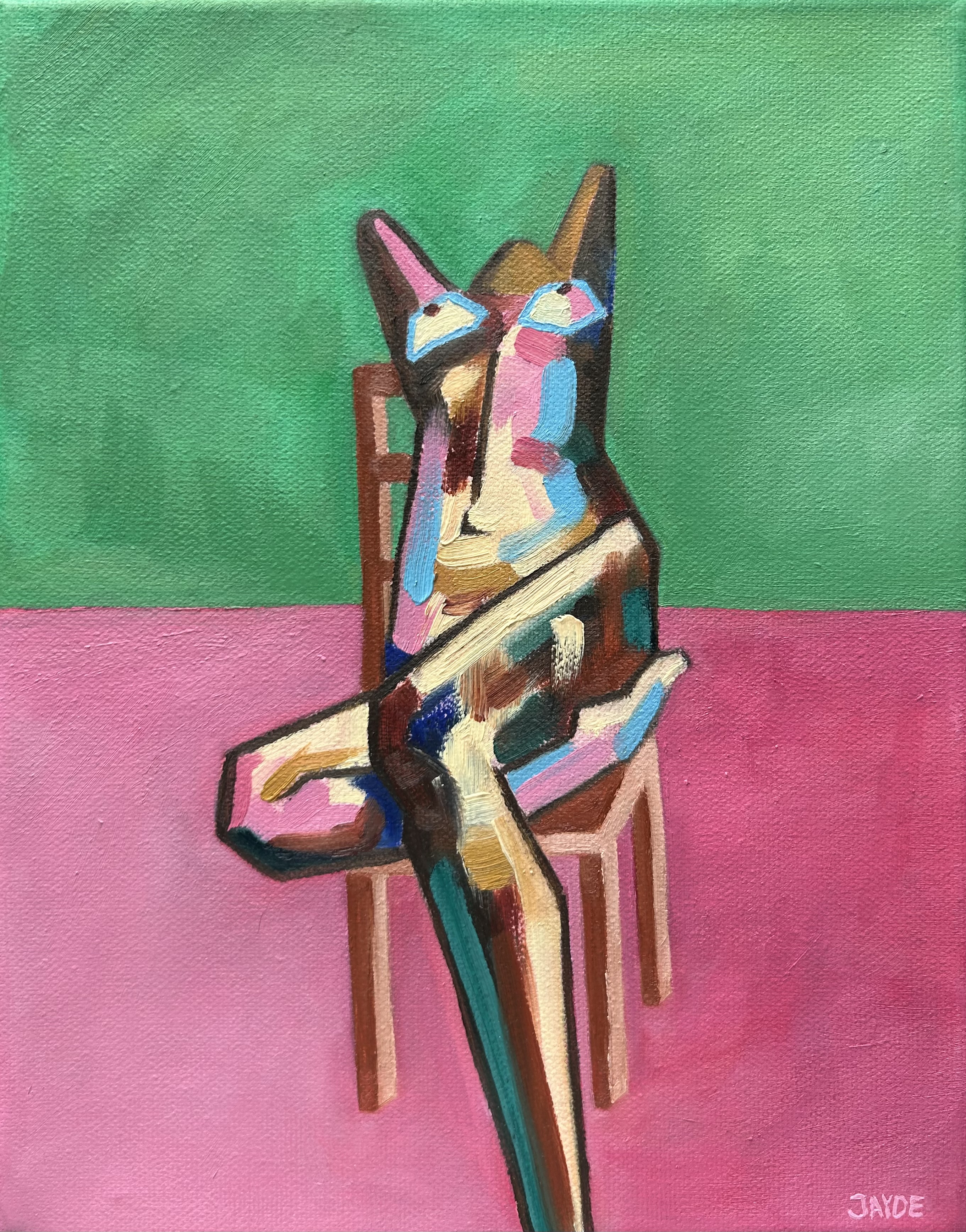 Untitled 1, oil on canvas, 28 x 22 cm, Jayde Kim, 2025