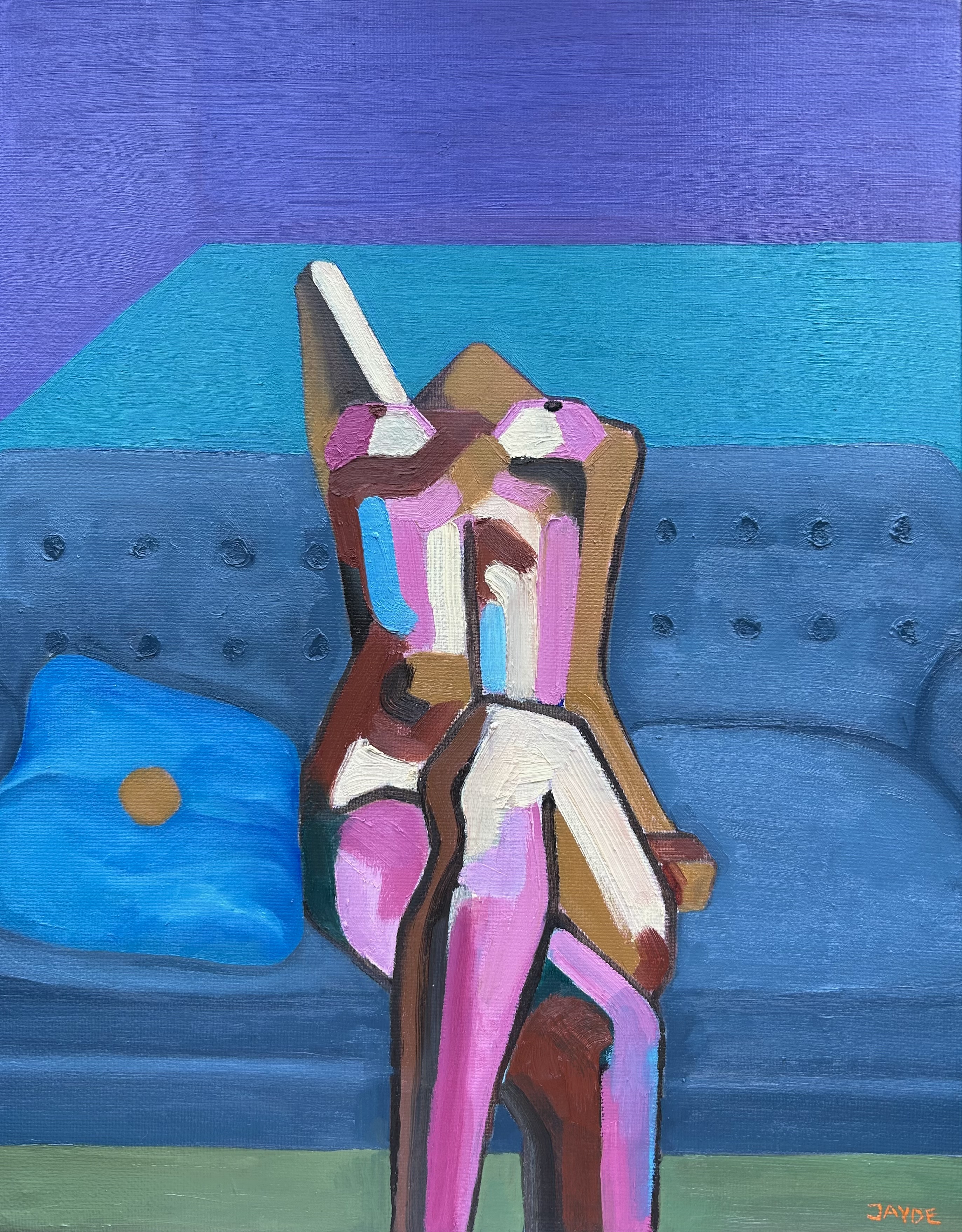 Moonlight, oil on canvas, 36 x 29 cm, Jayde Kim, 2025