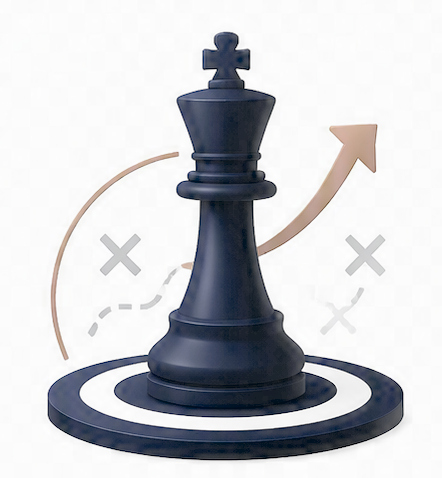 Strategic approach icon