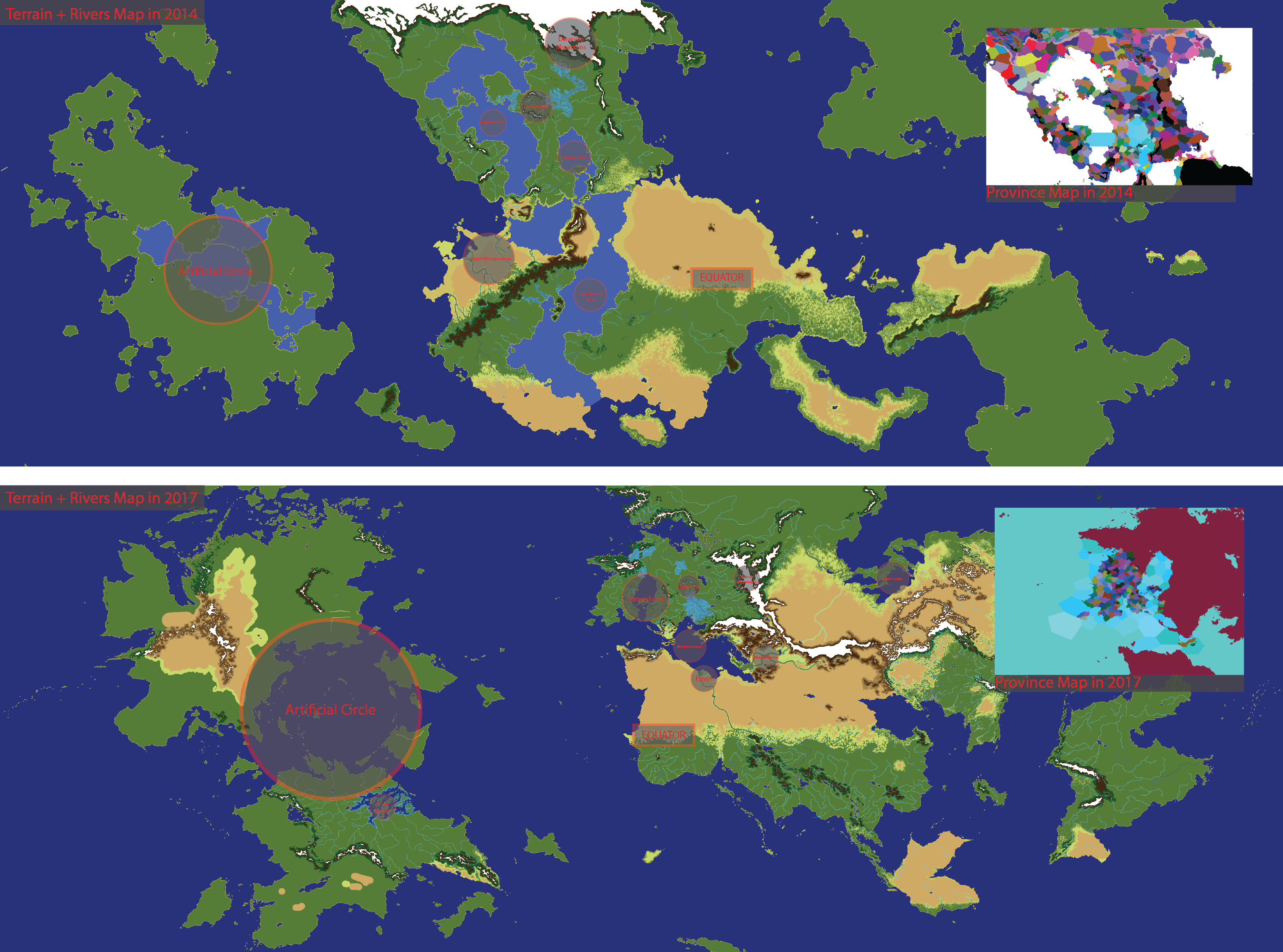 Honours Blog #10 - The Map I had in 2014 vs The Map I have now.