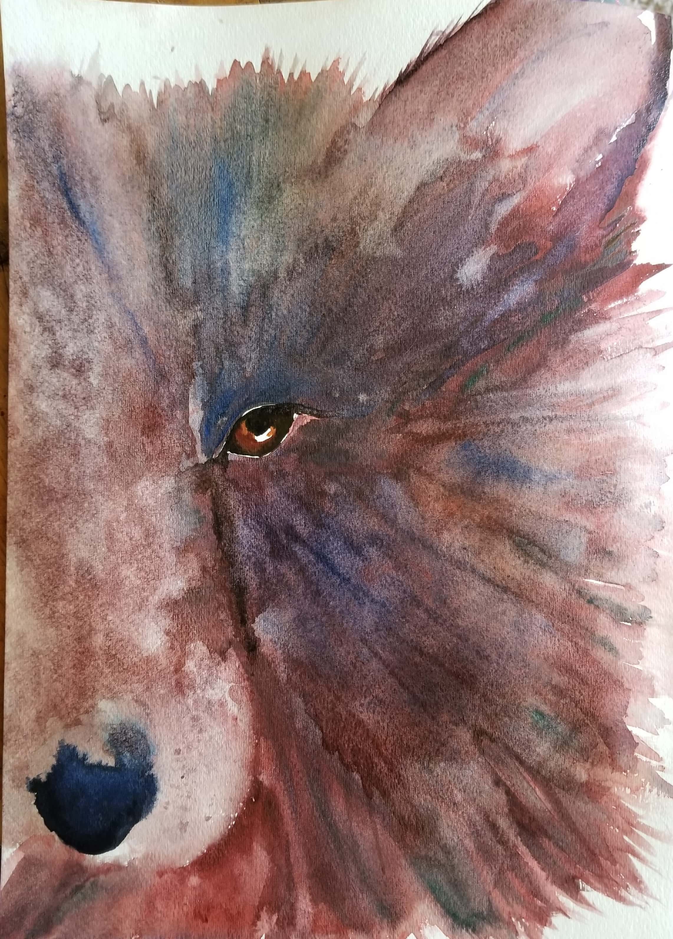 Watercolor Brown Bear